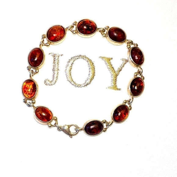 Vintage Red and Silver Bracelet - Picture 2 of 2